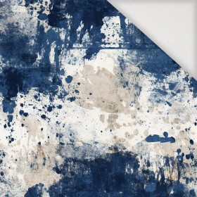 NAVY GRUNGE wz. 7 - Woven Fabric for tablecloths