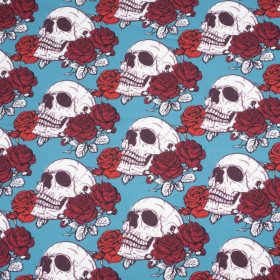 SKULLS AND ROSES - looped knit SP250