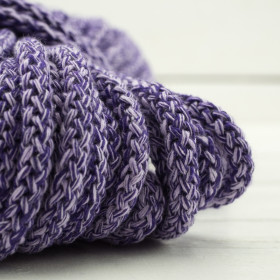 Strings cotton 8mm - melange purple 
