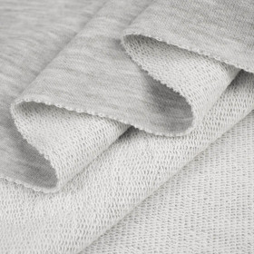 D-20 MELANGE LIGHT GRAY - thick looped knit 290g