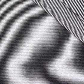 STRIPES DARK BLUE / WHITE 0,2cm x 0,2cm - Viscose jersey