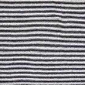 STRIPES DARK BLUE / WHITE 0,2cm x 0,2cm - Viscose jersey