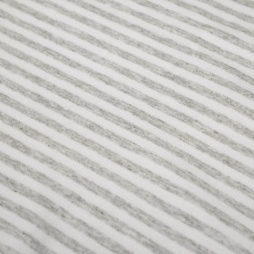 STRIPES MELANGE / WHITE 0,5cm x 0,5cm - Viscose jersey