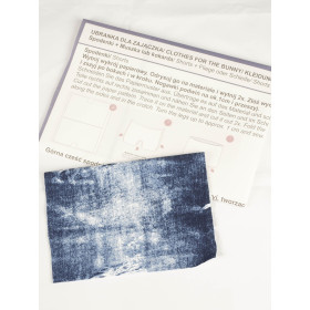 SHORTS + BOW TIE FOR BUNNY - VINTAGE LOOK JEANS - sewing set