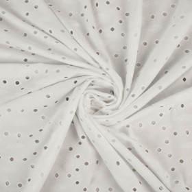 EYELET PAT. 1 / white - openwork jersey