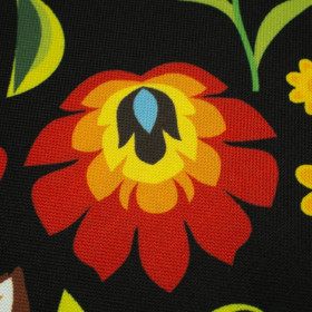 LOWICZ FOLKLORE / black - Waterproof woven fabric