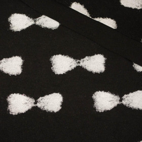 80cm BOWS / black - Duffle fleece