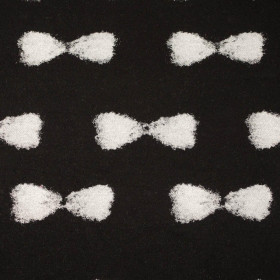 80cm BOWS / black - Duffle fleece