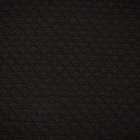BLACK - quilted knitted fabric