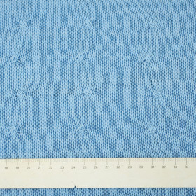 BLANKET SOFT(SMALL DOTS) / light blue S - thin knitted panel