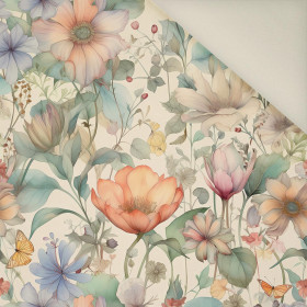 PASTEL FLOWERS WZ.12- Upholstery velour 