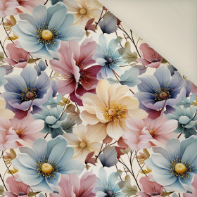 PASTEL FLOWERS WZ.13- Upholstery velour 