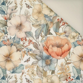 PASTEL FLOWERS WZ.15- Upholstery velour 