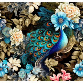 Botanical garden wz.3 - brushed knitwear with elastane ITY