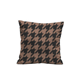 HOUNDSTOOTH / Mocha Mousse  - Waterproof woven fabric