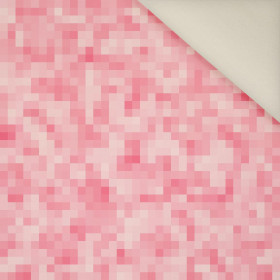 PIXELS pat. 2 / pink- Upholstery velour 