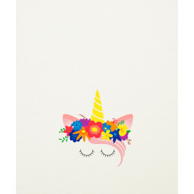 UNICORN / flowers - panel single jersey TE210