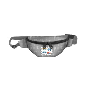 HIP BAG - VEHICLES pat. 2 / white (ADVENTURE BEGINS) / Choice of sizes