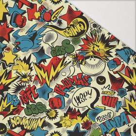 RETRO COMICS PAT.6 - Hydrophobic brushed knit