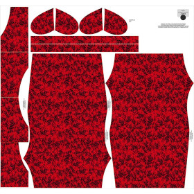 DRESS "CARMEN" - ROSES - sewing set
