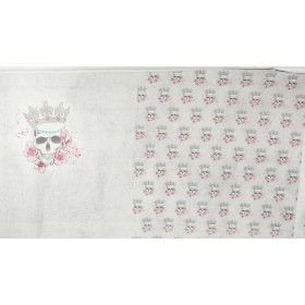SKULL QUEEN - panoramic panel looped knit 