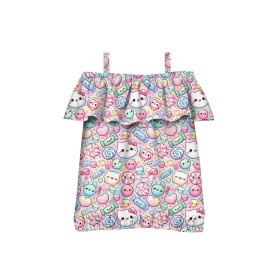 Bardot neckline blouse (SARA) -  SWEETS WZ.12  - sewing set