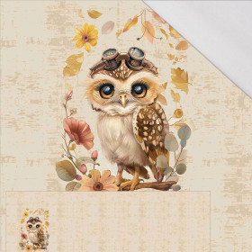OWL STEAMPUNK FOREST PAT. 2 - SINGLE JERSEY PANORAMIC PANEL (60cm x 155cm)