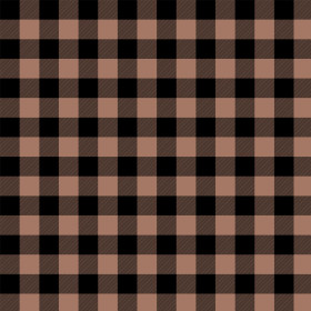 CHECK VICHY/ Mocha Mousse  - Waterproof woven fabric