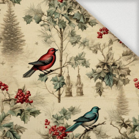 Vintage Christmas wz.12 - Woven Fabric for tablecloths