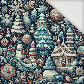 Vintage Christmas wz.29 - Woven Fabric for tablecloths