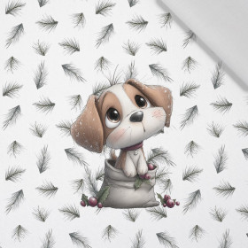 WINTER ANIMALS wz.20 - panel (60cm x 50cm)  Cotton woven fabric