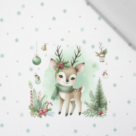 WINTER ANIMALS wz.9 - panel (60cm x 50cm)  Cotton woven fabric