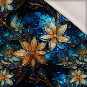 WINTER FLOWERS WZ.4 - brushed knitwear with elastane ITY