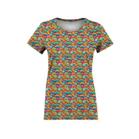 COLORFUL CLOUDS - Cotton woven fabric