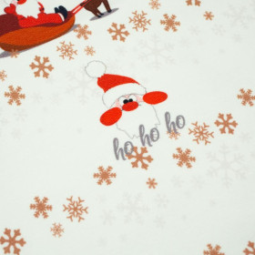 SANTA’S CARRIAGE / white - looped knit 