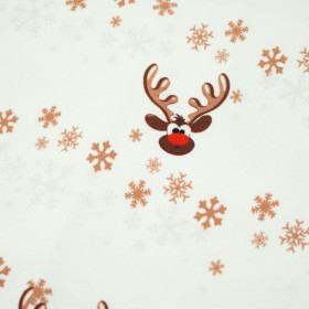 SANTA’S CARRIAGE / white - looped knit 