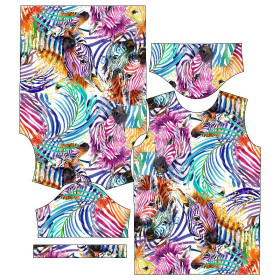 KID’S T-SHIRT- RAINBOW ZEBRA- single jersey