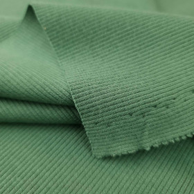 Ribbed knit fabric - DARK GREEN (d-068)