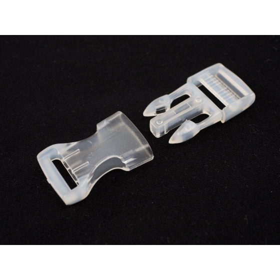 Plastic Side release Buckle 20mm - transparent