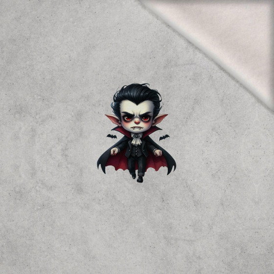 DRACULA CUTE HALLOWEEN WZ. 1 -  PANEL (60cm x 50cm) brushed knitwear with elastane ITY