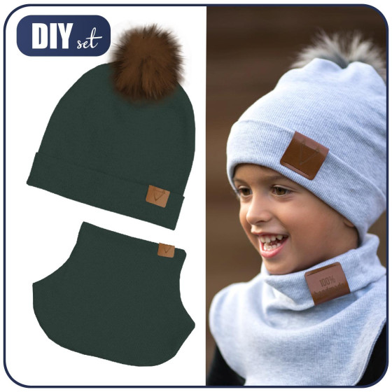 BOTTLE GREEN - Cap and loop creative sewing set