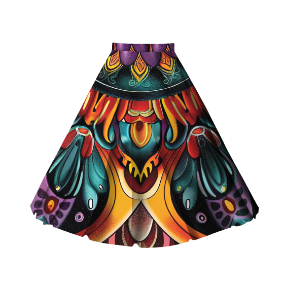 COLORFUL MANDALA WZ.7 - skirt panel "MAXI"