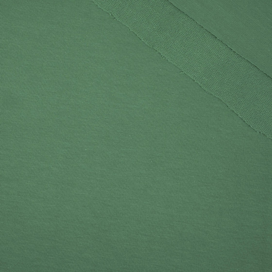 D-068 DARK GREEN- looped knitwear with elastan 