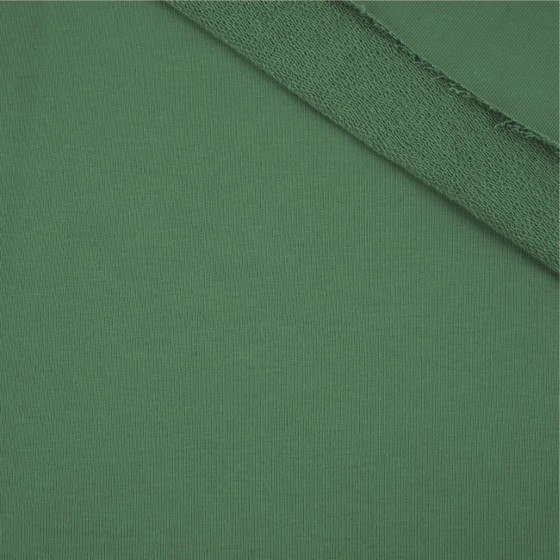 D-068-DARK GREEN- thick looped knit 290g