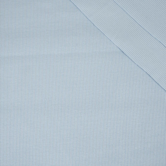 D-75 LIGHT BLUE - Ribbed knit fabric