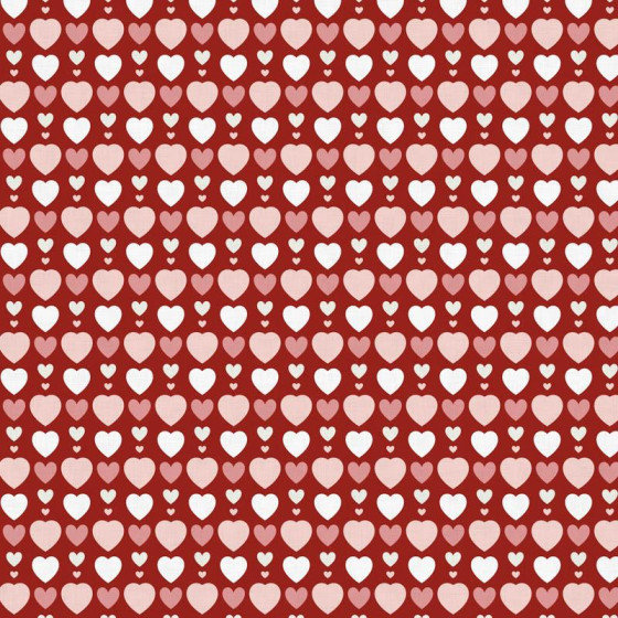 HEART BEADS / red (VALENTINE'S HEARTS)