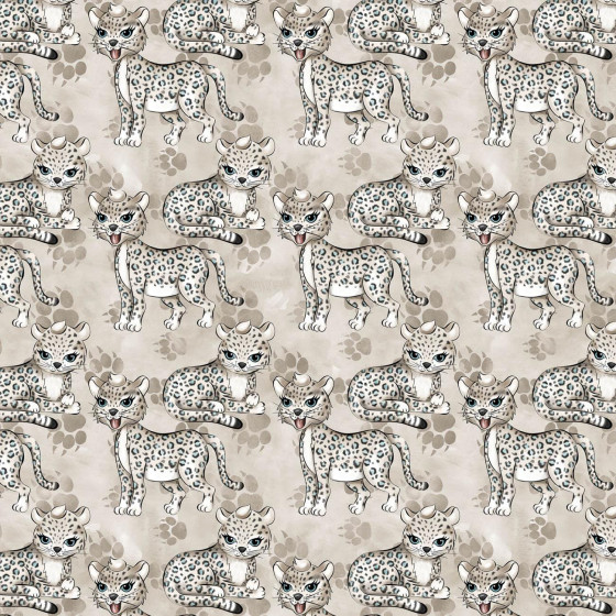 LEOPARD / paw prints (SNOW LEOPARDS)