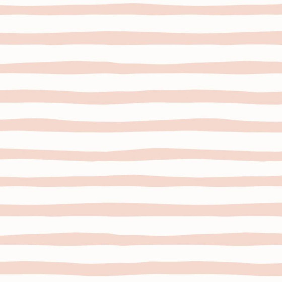 STRIPES - ECRU AND LIGHT PINK (BIRDS IN LOVE)
