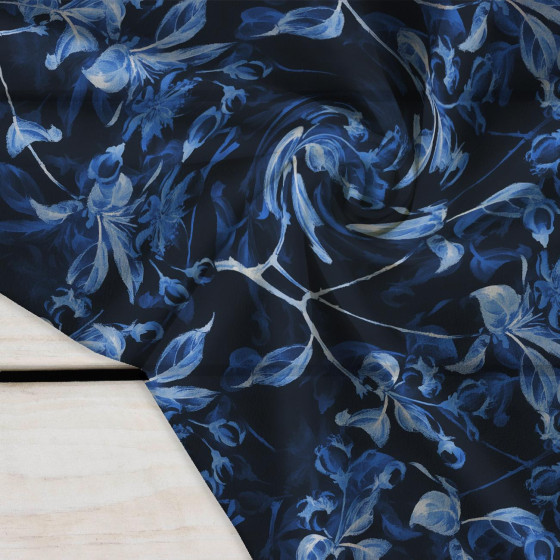 APPLE BLOSSOM pat. 1 (classic blue) / black  - Crepe