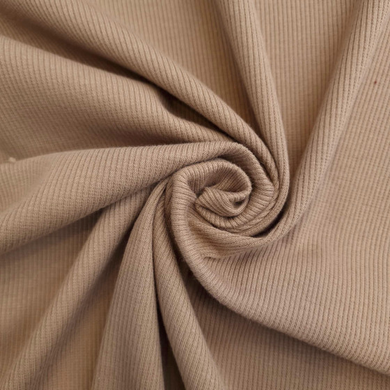 Ribbed knit fabric - CAMEL (D-212) 